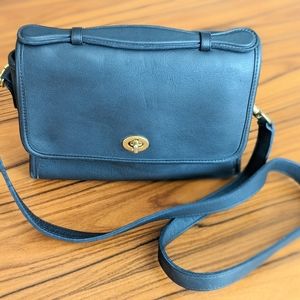 Vintage Coach Purse, Midnight Blue